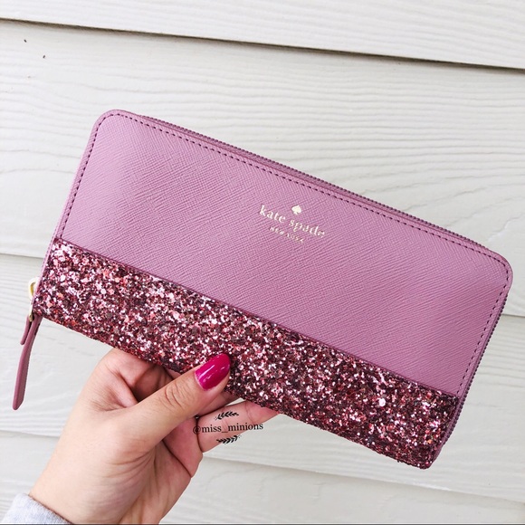 Kate Spade Greta Court Glitter Neda Wallet - Picture 5 of 7